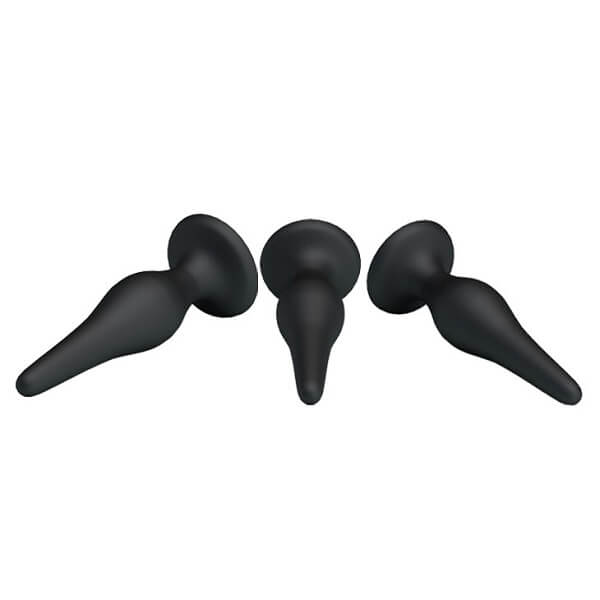 Bộ 3 phích cắm hậu môn kim loại đế tròn, một sản phẩm bé bé, xinh xinh nhưng chắc chắn sẽ khiến bạn ngây ngất với những khoái cảm hoàn toàn mới lạ.
