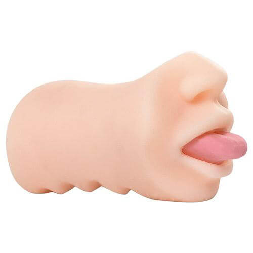 Búp bê 3D mini rung liếm như thật được thiết kế với miệng và lưỡi của thiếu nữ
