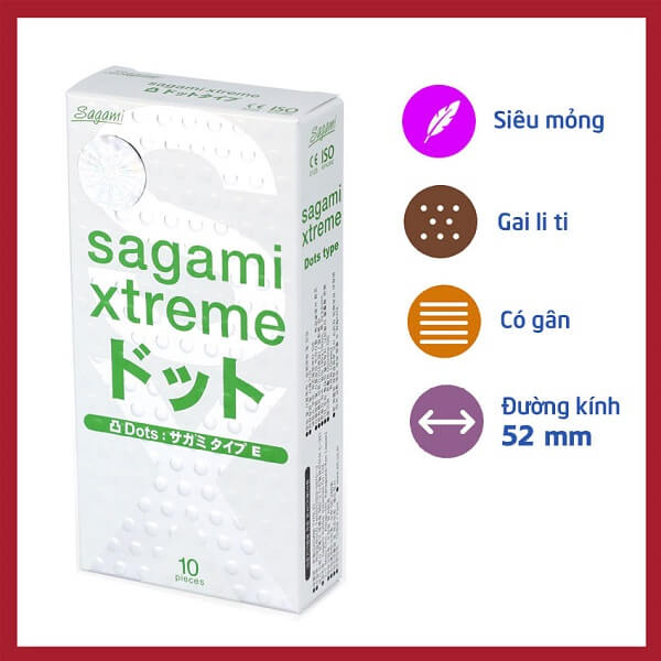 Bao cao su Sagami Xtreme Superthin (hộp 10 chiếc)