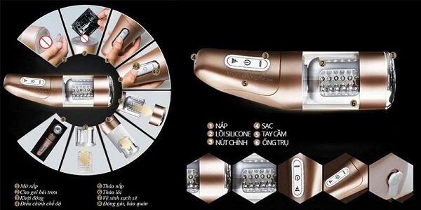 Máy thủ dâm Katerina 2 có nhiều chế độ rung đa tần số kích thích mạnh mẽ