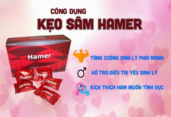 Kẹo Hamer có tên đầy đủ là Hamer Ginseng & Coffee