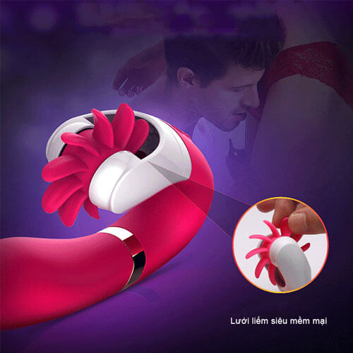 Lưỡi massage âm đạo điểm G cao cấp Dave rung 10 tần số cực mạnh và phê hỗ trợ sinh lý cho nữ thủ dâm giải tỏa sinh lý