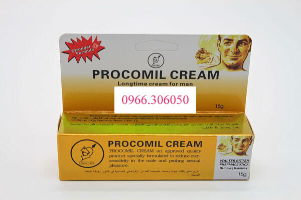 Procomil - Thuốc bôi trị xuất tinh sớm, kéo dài thời gian quan hệ Procomil cream