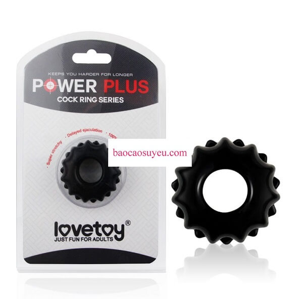 Vòng đeo dương vật silicon Power Plus giữ cho dương vật bạn cương cứng lâu hơn